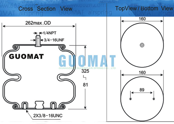 2B9-218 Goodyear Double Airbag 578923206 FD 200-25 453 Contitech Gecompliceerde industriële luchtveerschok