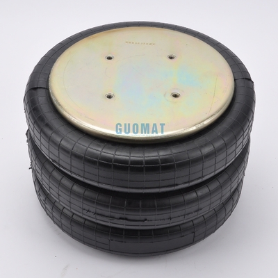 Industriële luchtveer 4xM10 schroef GUOMAT NO. 3B7383-3/8 Bellow No.3B383 Natuurlijke diameter 351mm