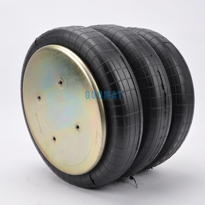 Industriële luchtveer 4xM10 schroef GUOMAT NO. 3B7383-3/8 Bellow No.3B383 Natuurlijke diameter 351mm