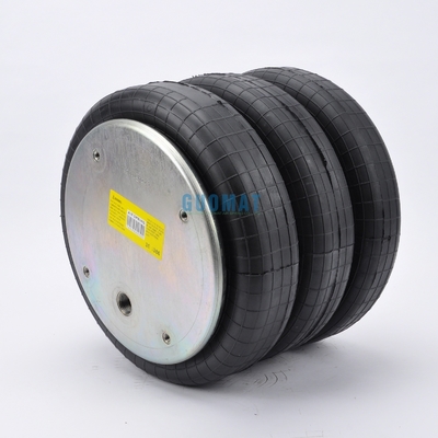 Triple Convoluted Air Bag GUOMAT NO. 3B7386 Bellow No.3B383 Industrial Air Spring 4x3/8-16UNC Schroef