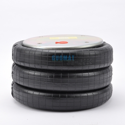 Triple Convoluted Air Bag GUOMAT NO. 3B7386 Bellow No.3B383 Industrial Air Spring 4x3/8-16UNC Schroef