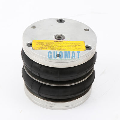 Dunlop Dubbele Air Spring 4 1/2X2 Rubber Bellow met Aluminium Plate