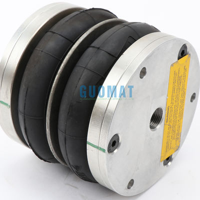 Dunlop Dubbele Air Spring 4 1/2X2 Rubber Bellow met Aluminium Plate