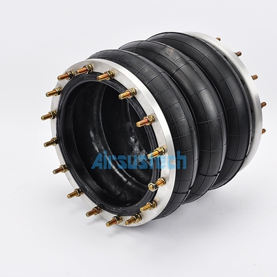 Driedubbele verwikkelde luchtveer actuator 360306H-3 industriële rubber schokken