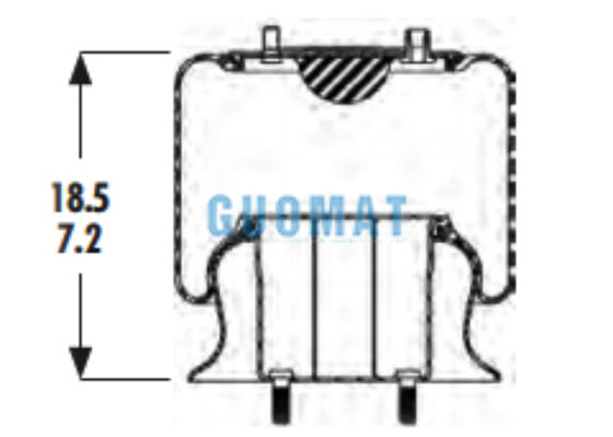W01-358-9415 Firestone Truck Air Spring 1R11-018 Goodyear Air Suspension Pneumatique
