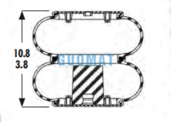 2B9-201 Goodyear Heavy Duty Air Spring W01-358-6935 Firestone Double Bellow Airbags