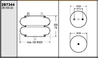 De Opschortingsstaal en Rubber Materieel Aantal P10755C van de W01-358-73442b12-304 Goodyear Lucht