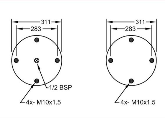 W01-R58-4068 Firestone Industriële Blaasbalgen 16 X 3 DUNLOP SP 2141 van de Luchtlentes