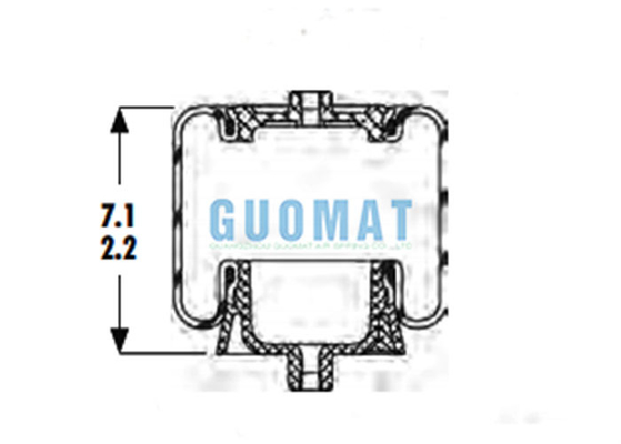 Gas gevulde aandrijving As Air Spring 1S4-067 Goodyear W02-358-7007 Firestone Cab Air Shock
