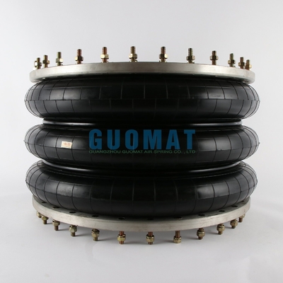 GUOMAT 3H630376 Industriële drievoudige geconvolteerde luchtveer met flensring