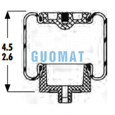 Goodyear 1S4-058 Air Suspension Parts Vervang W02-358-7086 Cab Air Spring