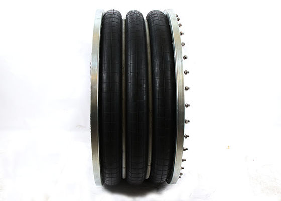 Drievoudig ingewikkelde industriële airbag 384 mm flens type Air Ride Suspension Spring