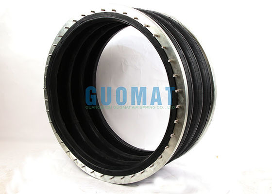 Drievoudig ingewikkelde industriële airbag 384 mm flens type Air Ride Suspension Spring