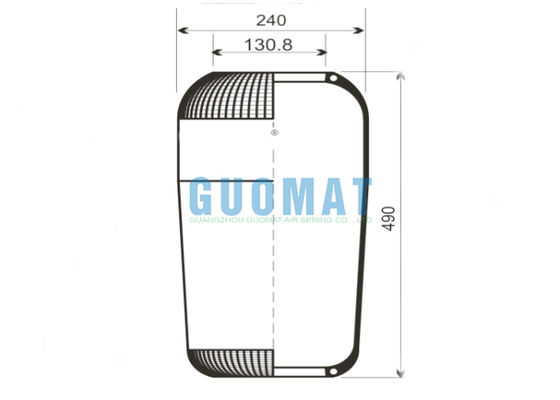 713N Contitech Bus Air Spring 9066 Goodyear Rubber Air Bellows vervangende leverancier