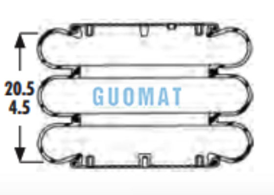 Durable Rubber Air Bellow W01-358-7845 Firestone 3B14-450 Goodyear Air Spring Assembly