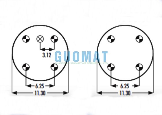 Durable Rubber Air Bellow W01-358-7845 Firestone 3B14-450 Goodyear Air Spring Assembly