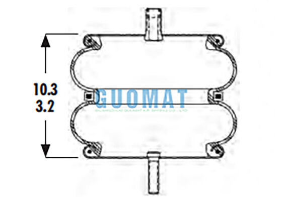 2B9-229 Goodyear Industriële Luchtveer 578-92-3-211 Luchtvering Luchtbalg