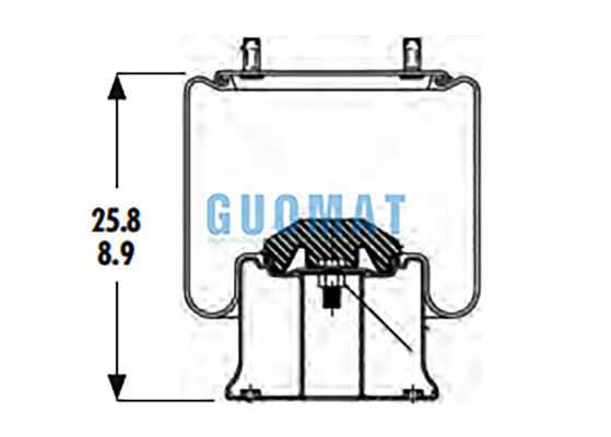 1R14-201 Goodyear Heavy Duty Vrachtwagen Luchtveer 566-28-3-020 Luchtveersysteem