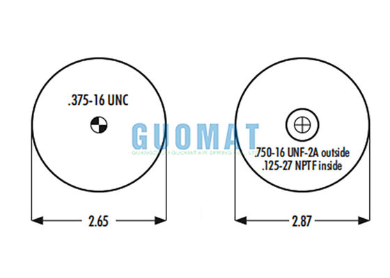 Goodyear 1S4-007 Rubber Airbag Suspension W023587001 Firestone Truck Cab Airbags vervanging