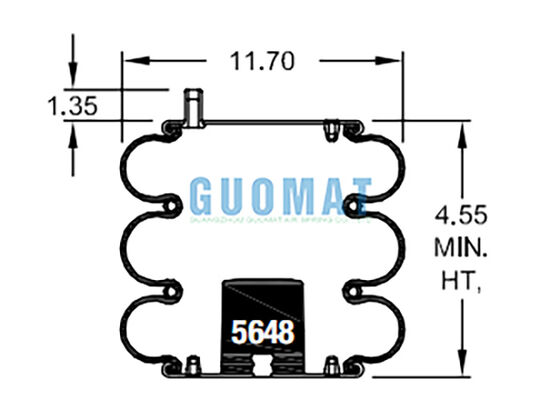 FT 330-29 703 Contitech Industriële Luchtkussens W01-358-7990 Firestone Pneumatische Luchtzakken