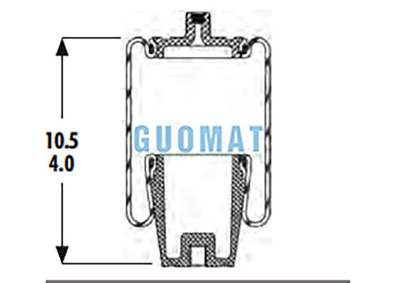 1S4-056 Goodyear Ophanging Luchtveer Vervanging W023587040 Firestone Cabine Luchtbalg