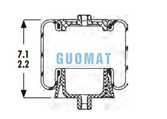 1S4-067 Cab Air Spring Goodyear ASC-08-7-137 Truck Suspension Air Bag Vervanging