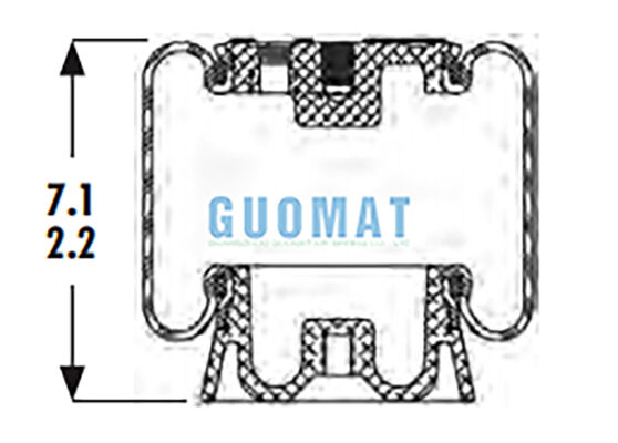 1S4-123 Goodyear Cabine Luchtveer ASC-08-7-15 Ophanging Luchtveer Voor Vrachtwagenstoel Ophanging