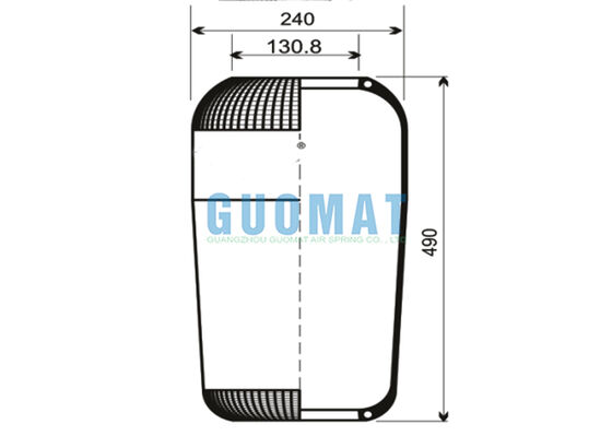 713N Contitech Luchtveer 72296 Luchtbalg V1F21D VIBRACOUSTIC