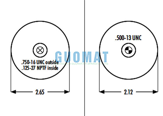 1S4.5-107 ASC-08-7-194 Goodyear Rubber Airbag Suspension W023587080 Firestone Air Spring Voor Truck&Trailer