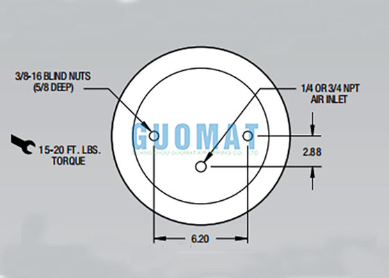 W01-358-9400 Firestone Airide Luchtveer 1T15T-1 Truckvering Schokdemper