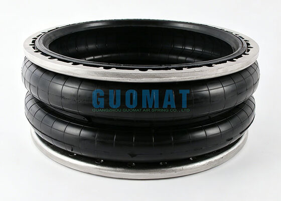 215 Double Air Bellow W01-358-7230 Firestone Air Spring Ribbed Neck Aluminium Perlen Ringen