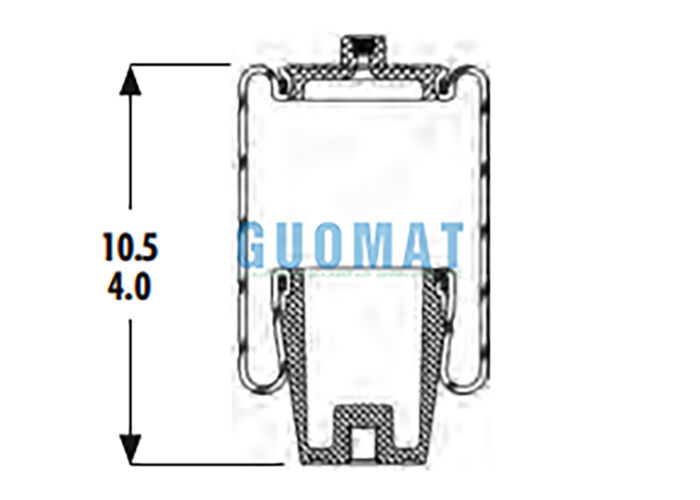 1S4-044 Goodyear Heavy Duty Ophanging Luchtveer ASC-08-7-194 Pneumatische Balg Voor Truck Cabine