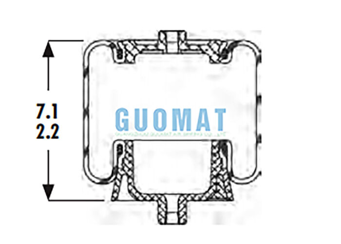 1S4-067 Cab Air Spring Goodyear ASC-08-7-137 Truck Suspension Air Bag Vervanging