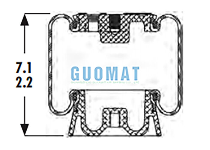 1S4-123 Goodyear Cabine Luchtveer ASC-08-7-15 Ophanging Luchtveer Voor Vrachtwagenstoel Ophanging
