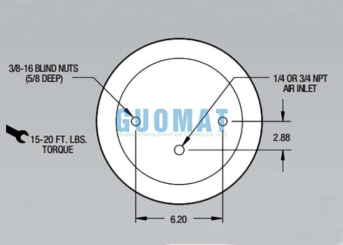 1T15M-2 Firestone-stijl luchtveer W01-358-9042 Luchtvering veren voor schokdemping