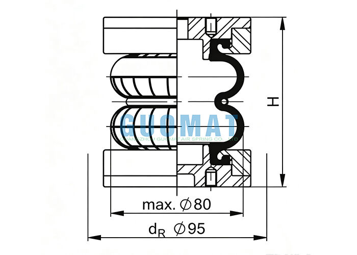 FD 22-4 DI CR Contitech Industriële Rubberen Luchtdemper EB-80-45 FESTO Balgcilinder