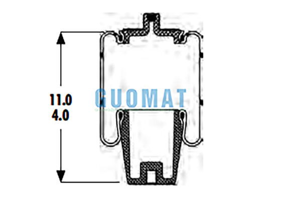 1S4.5-107 ASC-08-7-194 Goodyear Rubber Airbag Suspension W023587080 Firestone Air Spring Voor Truck&Trailer